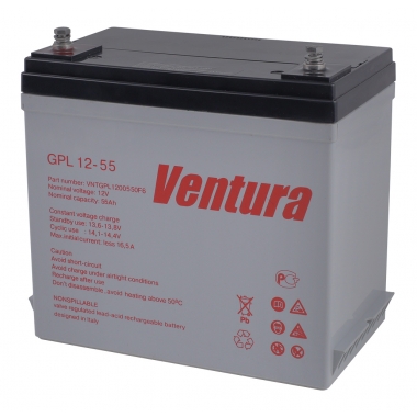 Ventura GPL 12-55 - AGM - аккумуляторная батарея 12 В, 55 Ач