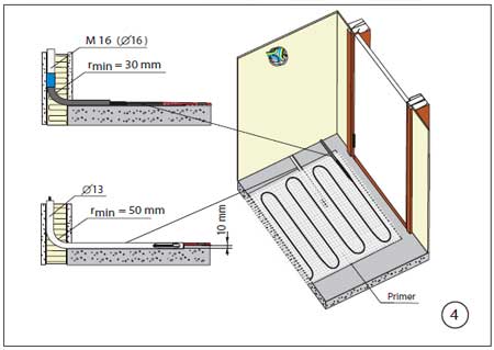 Как устанавливать термодатчик и питающие провода при укладке теплого пола под плитку
